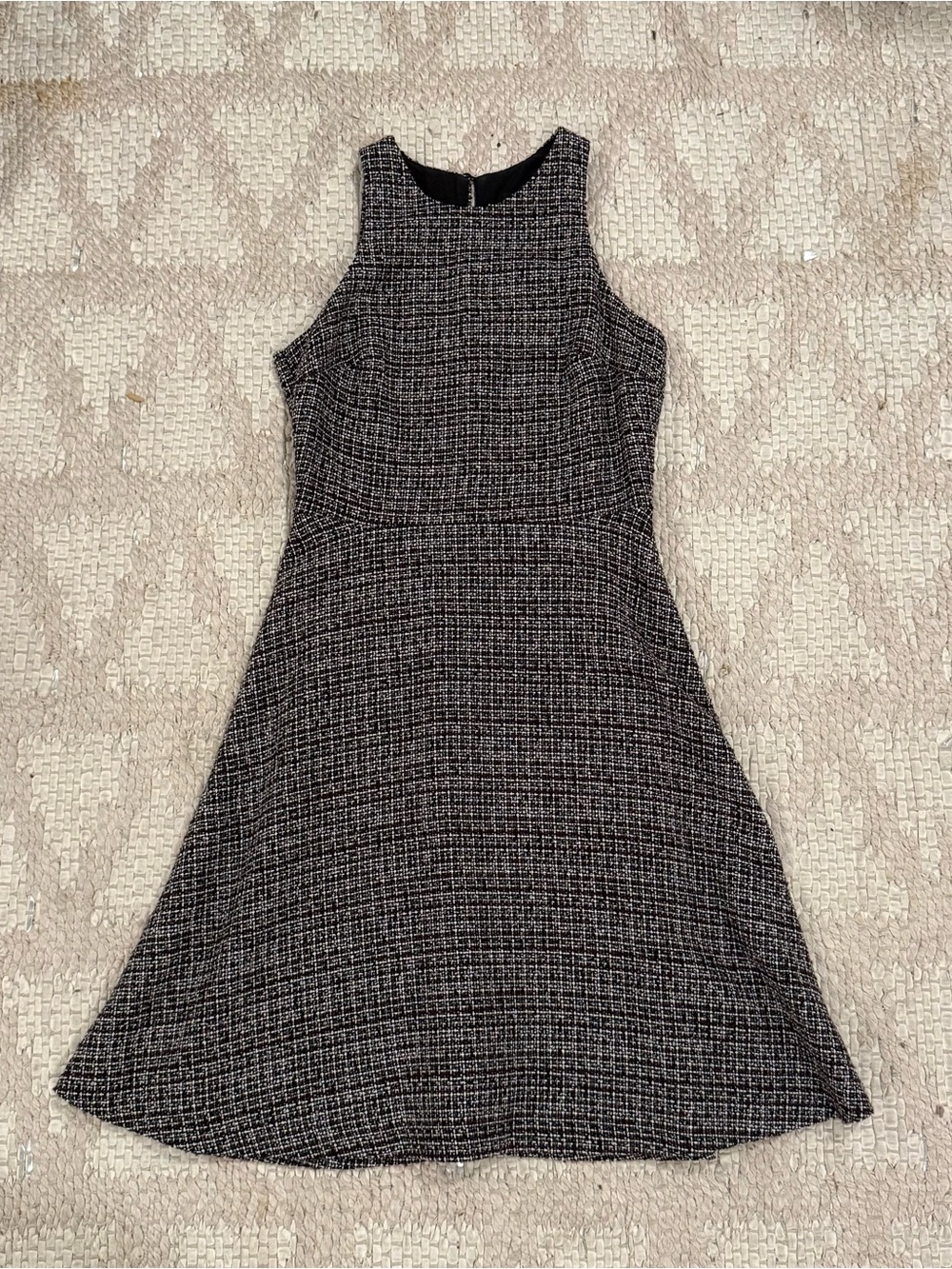 Banana Republic Black and White Tweed Mini Dress